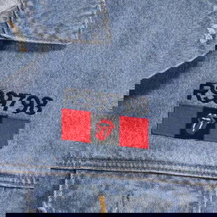 Vintage 1997 Rolling Stones Denim Jacket with Graphics: Vintage 1997 Rolling Stones Denim Jacket with Graphics This original vintage 1997 Rolling Stones Denim Jacket is a must-have for any fan or collector. This true vintage piece features striking front a