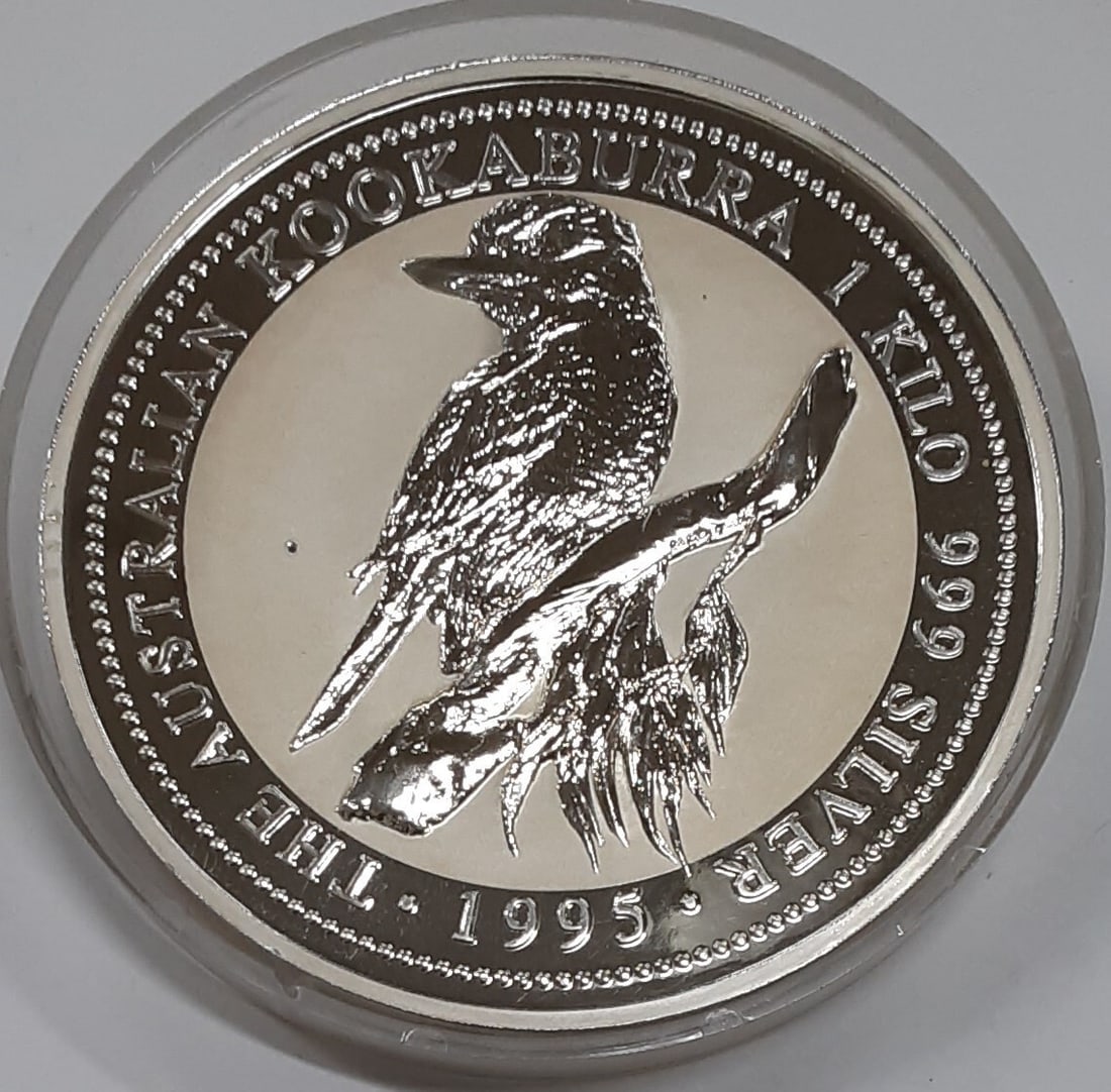 1995 Australia Kookaburra Proof .999 Silver Kilo Coin With