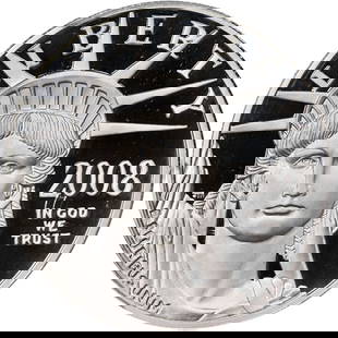 2008-W Platinum American Eagle $100 PCGS PR70 DCAM Coin: 2008-W Platinum American Eagle $100 PCGS PR70 DCAM Coin This 2008-W Platinum American Eagle showcases a stunning PR70 DCAM grade, certified by PCGS with the certification number 26054887. Crafted from