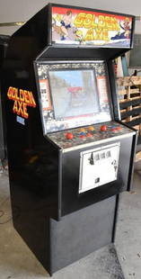 Rare 1989 Sega Golden Axe Arcade Machine Fully Functional: Rare 1989 Sega Golden Axe Arcade Machine Fully Functional Experience the nostalgia of the classic 1989 GOLDEN AXE Arcade Machine by SEGA. This well-maintained arcade machine is in excellent condition,