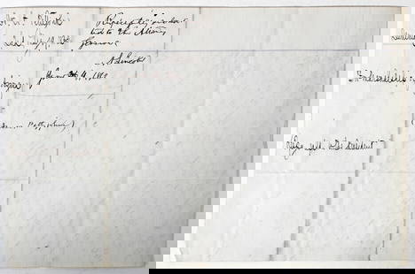 Abraham Lincoln Signed Letter June 4 1862 with Beckett COA 7.5x11.5: Abraham Lincoln Signed Letter June 4 1862 with Beckett COA 7.5x11.5 This historically significant letter, measuring 7.5x11.5 inches, is personally signed by Abraham Lincoln with the inscription "Respe