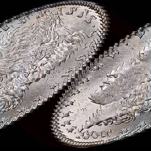 1891-CC Morgan Silver Dollar PCGS MS61 Uncirculated Silver Coin: 1891-CC Morgan Silver Dollar PCGS MS61 Uncirculated Silver Coin This 1891-CC Morgan Silver Dollar is an exquisite addition to any collection, certified by PCGS with a grade of MS61. Featuring a strong