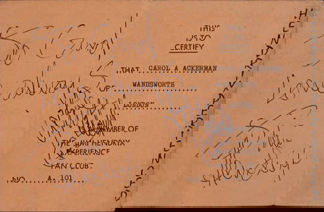 Jimi Hendrix Signed 1967 UK Fan Club Booklet BAS COA: Jimi Hendrix Signed 1967 UK Fan Club Booklet BAS COA This original 1967 'I Am Experienced' UK Fan Club Membership Booklet features authentic signatures from rock legends Jimi Hendrix and Mitch Mitchel