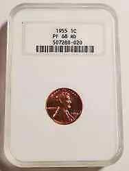 1955 P Lincoln Wheat Ears Cent NGC PF 68 Uncirculated: 1955 P Lincoln Wheat Ears Cent NGC PF 68 Uncirculated This 1955 P Small Cent features the iconic Lincoln design with a Wheat Ears reverse. Certified by NGC, this coin boasts a stunning grade of PF 68,
