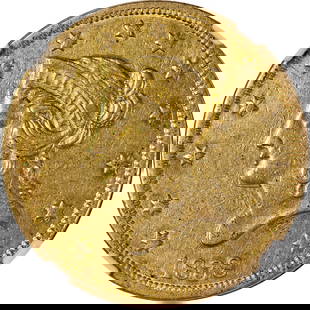 1838 Liberty Gold $10 Coin NGC AU Details Key Date Strong Strike: 1838 Liberty Gold $10 Coin NGC AU Details Key Date Strong Strike This 1838 Liberty Gold $10 coin is a highly sought-after key date with nice eye appeal and a strong strike. Certified by NGC as AU Deta