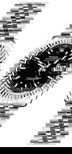 Rolex Datejust 179174 Black Dial Jubilee Bracelet Ladies 2010 Warranty Card: Rolex Datejust 179174 Black Dial Jubilee Bracelet Ladies 2010 Warranty Card This Rolex Datejust features a stunning black dial and is crafted specifically for ladies. The watch comes with a fluted bez