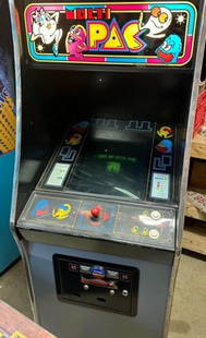 Rare 1998 Midway PAC-MAN Multi Pac Arcade Machine 24 Games: Rare 1998 Midway PAC-MAN Multi Pac Arcade Machine 24 Games Experience the nostalgia of the arcade with this PAC-MAN Multi Pac Arcade Machine from 1998. This classic gaming machine, produced by Midway,