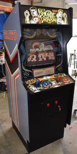 1987 TAITO DOUBLE DRAGON Arcade Machine with New LCD Monitor: 1987 TAITO DOUBLE DRAGON Arcade Machine with New LCD Monitor Experience the classic arcade action with the DOUBLE DRAGON Arcade Machine by TAITO, released in 1987. This machine is in excellent conditi