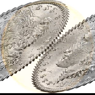 1885-CC GSA Morgan Silver Dollar NGC MS62 Uncirculated Strong Eye Appeal: 1885-CC GSA Morgan Silver Dollar NGC MS62 Uncirculated Strong Eye Appeal This 1885-CC GSA Morgan Silver Dollar is a stunning piece certified by NGC with a grade of MS62. Featuring strong eye appeal an