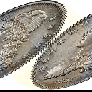 1831 Bust Quarter Small Letters Uncertified Silver Coin Strong Strike: 1831 Bust Quarter Small Letters Uncertified Silver Coin Strong Strike This 1831 Bust Quarter features 'Small Letters' and displays nice uncirculated details with strong eye appeal and a robust strike.