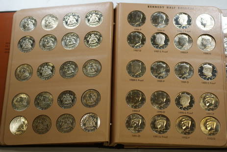 Complete Kennedy Half Dollar Set 1964-2002 Dansco Proof Silver SMS: Complete Kennedy Half Dollar Set 1964-2002 Dansco Proof Silver SMS This complete Kennedy Half Dollar set includes coins minted from 1964 to 2002, showcasing the iconic Kennedy design. Each coin in thi