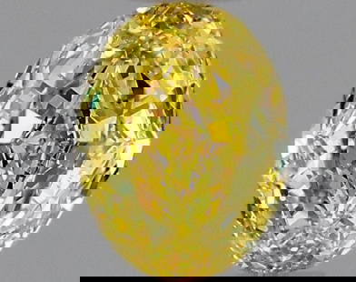 Loose Diamond - OVAL 0.36ct Fancy Vivid  Yellow VS1: Loose Diamond - OVAL 0.36ct Fancy Vivid Yellow VS1 Source: Natural Shape: OVAL Carats: 0.36 Color: Fancy Vivid Yellow Certification: GIA Video: