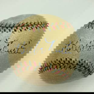 Babe Ruth Autographed Baseball 1921-33 JSA COA George McBride Provenance: Babe Ruth Autographed Baseball 1921-33 JSA COA George McBride Provenance Offered is a remarkable single signed baseball by the legendary Babe Ruth, authenticated by James Spence (JSA). This original b