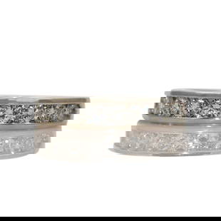 14K White Gold 1.00ct Diamond Wedding Band Ring Size 6: 14K White Gold 1.00ct Diamond Wedding Band Ring Size 6 This exquisite ladies' wedding or anniversary band features a stunning collection of round brilliant cut diamonds set in luxurious 14K white gold