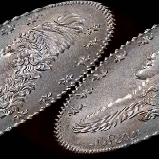 1834 Bust Half Dollar Small Date Silver Coin AU/BU Uncertified: 1834 Bust Half Dollar Small Date Silver Coin AU/BU Uncertified This 1834 Bust Half Dollar showcases a Small Date and Small Letters, graded as Choice AU/BU. The coin is composed of silver and is in pre