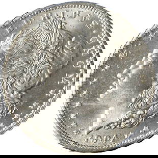 1904-O Morgan Silver Dollar PCGS MS65 Uncirculated Gem Coin: 1904-O Morgan Silver Dollar PCGS MS65 Uncirculated Gem Coin This 1904-O Morgan Silver Dollar is an uncirculated coin certified by PCGS with a grade of MS65. Known for its stunning white luster and nic