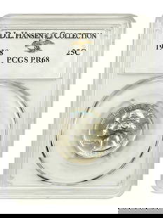 1938 Washington Quarter PCGS PR68 Stunning Proof Coin: 1938 Washington Quarter PCGS PR68 Stunning Proof Coin This stunning 1938 Washington Quarter is a prized addition for any serious collector. Graded PR68 by PCGS, it is tied for the finest known, showca