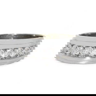 10K White Gold Men's Diamond Band 1.00ct 10.75 Size Sizable: 10K White Gold Men's Diamond Band 1.00ct 10.75 Size Sizable This stunning 10K white gold men's diamond band is a perfect blend of elegance and durability. Crafted from 10k white gold, this ring featur