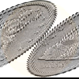 1856-O Seated Liberty Quarter NGC AU Details Silver Coin: 1856-O Seated Liberty Quarter NGC AU Details Silver Coin This 1856-O Seated Liberty Quarter showcases a beautiful eye appeal and a strong strike, graded by NGC as AU Details. Minted in New Orleans, th