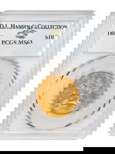 1861 $10 Liberty Head Gold Coin PCGS MS63 Civil War Era: 1861 $10 Liberty Head Gold Coin PCGS MS63 Civil War Era This stunning 1861 $10 Liberty Head gold coin is graded MS63 by PCGS, making it a remarkable find for collectors. With luminous surfaces that ex