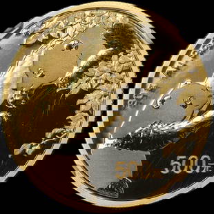 2023 China 30gr Gold 500 Yuan Panda Coin NGC MS70 FDOI: 2023 China 30gr Gold 500 Yuan Panda Coin NGC MS70 FDOI This exquisite 2023 China 30gr Gold 500 Yuan Panda coin is certified by NGC with a perfect grade of MS70, indicating its pristine condition. It w