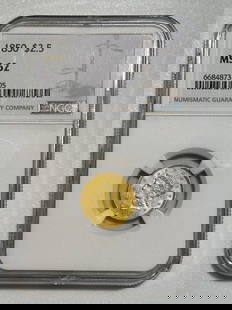 1850 P Gold Liberty Head Quarter Eagle NGC MS62 Certified Coin: 1850 P Gold Liberty Head Quarter Eagle NGC MS62 Certified Coin This 1850 P $2.50 Gold Liberty Head Quarter Eagle is certified by NGC and graded as MS 62, indicating its uncirculated condition. Minted