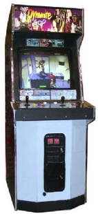 Rare 1998 SEGA Dynamite Cop 2-Player Arcade Machine: Rare 1998 SEGA Dynamite Cop 2-Player Arcade Machine Experience classic arcade gaming with the Dynamite Cop Arcade Machine by SEGA, a rare find from 1998. This 2-player machine offers thrilling action,