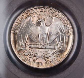1957 Washington Quarter PCGS MS-65 Type B Reverse Silver Coin: 1957 Washington Quarter PCGS MS-65 Type B Reverse Silver Coin This 1957 Washington Quarter features a Type B Reverse and has been graded by PCGS as MS-65, indicating an uncirculated condition with exc