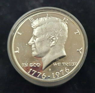 1976-S Kennedy Half Dollar Silver Proof Roll of 20 Coins: 1976-S Kennedy Half Dollar Silver Proof Roll of 20 Coins This listing features a roll of 20 coins of the 1976-S Kennedy Half Dollar 50c Silver Proof. Each coin is made of silver and is categorized as