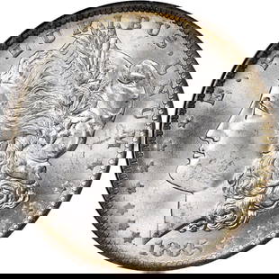 1885-O Morgan Silver Dollar NGC MS65 Uncirculated Silver Coin: 1885-O Morgan Silver Dollar NGC MS65 Uncirculated Silver Coin This stunning 1885-O Morgan Silver Dollar boasts a grade of MS65 from NGC, showcasing superb eye appeal and a strong strike. Minted in New