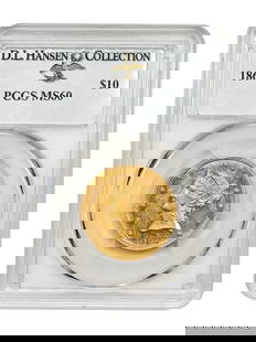1867 $10 Liberty Head Gold Coin PCGS MS60 Rare Uncirculated: 1867 $10 Liberty Head Gold Coin PCGS MS60 Rare Uncirculated This 1867 $10 Liberty Head gold coin is certified by PCGS with a grade of MS60. With a tiny mintage of just 3,090 business strikes, this coi