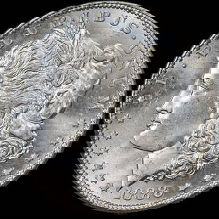 1888-P Morgan Silver Dollar PCGS MS64 Uncirculated Silver Coin: 1888-P Morgan Silver Dollar PCGS MS64 Uncirculated Silver Coin This 1888-P Morgan Silver Dollar is certified by PCGS with a grade of MS64, showcasing superb eye appeal and fantastic luster. Minted in