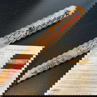 Limited Edition Cooperstown Bat Signed by 11 MLB Pitchers with Sandy Koufax JSA COA: Limited Edition Cooperstown Bat Signed by 11 MLB Pitchers with Sandy Koufax JSA COA This limited edition Cooperstown Bat Co. bat is a tribute to the elite pitchers who have achieved perfection in base