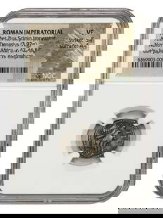 Ancient Roman AR Denarius Metellus Pius Scipio 47-46 BC NGC VF Jupiter Elephant: Ancient Roman AR Denarius Metellus Pius Scipio 47-46 BC NGC VF Jupiter Elephant This Ancient Roman AR Denarius features Metellus Pius Scipio, Imperator, dating back to 47-46 BC. The obverse depicts Ju