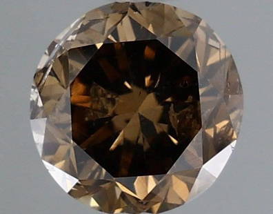 Loose Diamond - ROUND 0.58ct Fancy Dark Yellowish Brown: Loose Diamond - ROUND 0.58ct Fancy Dark Yellowish Brown Source: Natural Shape: ROUND Carats: 0.58 Color: Fancy Dark Yellowish Brown Certification: GIA Video: