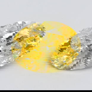 Loose Diamond - OVAL 2.02ct Fancy Vivid Yellow VVS2: Loose Diamond - OVAL 2.02ct Fancy Vivid Yellow VVS2 Source: This is a real non-mined Diamond that has been grown in a lab Shape: OVAL Carats: 2.02 Color: Fancy Vivid Yellow Certification: IGI Video: