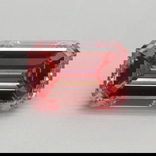 Loose Diamond - EMERALD 0.8ct Fancy Vivid Pink VS1: Loose Diamond - EMERALD 0.8ct Fancy Vivid Pink VS1 Source: This is a real non-mined Diamond that has been grown in a lab Shape: EMERALD Carats: 0.8 Color: Fancy Vivid Pink Certification: IGI Video: