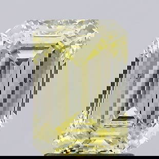 Loose Diamond - EMERALD 1.75ct Fancy Yellow VS2: Loose Diamond - EMERALD 1.75ct Fancy Yellow VS2 Source: This is a real non-mined Diamond that has been grown in a lab Shape: EMERALD Carats: 1.75 Color: Fancy Yellow Certification: IGI Video:
