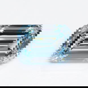 Loose Diamond - EMERALD 2.07ct Fancy Intense Blue VS2: Loose Diamond - EMERALD 2.07ct Fancy Intense Blue VS2 Source: This is a real non-mined Diamond that has been grown in a lab Shape: EMERALD Carats: 2.07 Color: Fancy Intense Blue Certification: IGI Vid