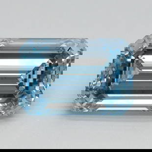 Loose Diamond - EMERALD 1.09ct Fancy Intense Blue VS2: Loose Diamond - EMERALD 1.09ct Fancy Intense Blue VS2 Source: This is a real non-mined Diamond that has been grown in a lab Shape: EMERALD Carats: 1.09 Color: Fancy Intense Blue Certification: IGI Vid