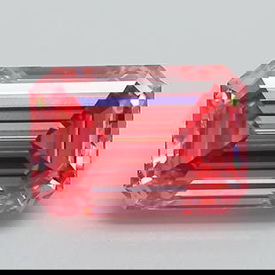 Loose Diamond - EMERALD 2.62ct Fancy Vivid Pink VS1: Loose Diamond - EMERALD 2.62ct Fancy Vivid Pink VS1 Source: This is a real non-mined Diamond that has been grown in a lab Shape: EMERALD Carats: 2.62 Color: Fancy Vivid Pink Certification: IGI Video: