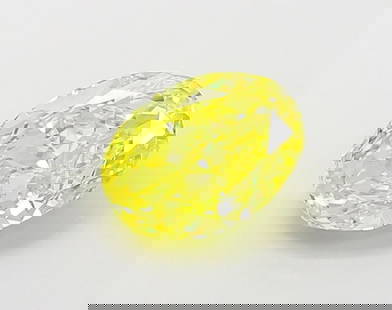 Loose Diamond - OVAL 1.51ct Fancy Vivid Yellow VS1: Loose Diamond - OVAL 1.51ct Fancy Vivid Yellow VS1 Source: This is a real non-mined Diamond that has been grown in a lab Shape: OVAL Carats: 1.51 Color: Fancy Vivid Yellow Certification: IGI Video: