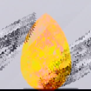 Loose Diamond - PEAR 1.19ct Fancy Vivid Yellow VVS2: Loose Diamond - PEAR 1.19ct Fancy Vivid Yellow VVS2 Source: This is a real non-mined Diamond that has been grown in a lab Shape: PEAR Carats: 1.19 Color: Fancy Vivid Yellow Certification: IGI Video: