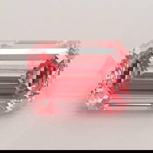 Loose Diamond - EMERALD 0.8ct Fancy Vivid Pink VS1: Loose Diamond - EMERALD 0.8ct Fancy Vivid Pink VS1 Source: This is a real non-mined Diamond that has been grown in a lab Shape: EMERALD Carats: 0.8 Color: Fancy Vivid Pink Certification: IGI Video: