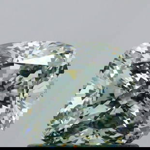 Loose Diamond - CUSHION MODIFIED 1.01ct Fancy Green VS1: Loose Diamond - CUSHION MODIFIED 1.01ct Fancy Green VS1 Source: This is a real non-mined Diamond that has been grown in a lab Shape: CUSHION MODIFIED Carats: 1.01 Color: Fancy Green Certification: IGI