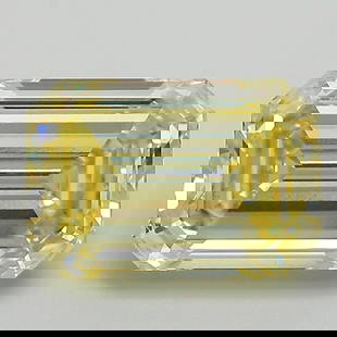 Loose Diamond - EMERALD 3.31ct Fancy Intense Yellow VS2: Loose Diamond - EMERALD 3.31ct Fancy Intense Yellow VS2 Source: This is a real non-mined Diamond that has been grown in a lab Shape: EMERALD Carats: 3.31 Color: Fancy Intense Yellow Certification: IGI