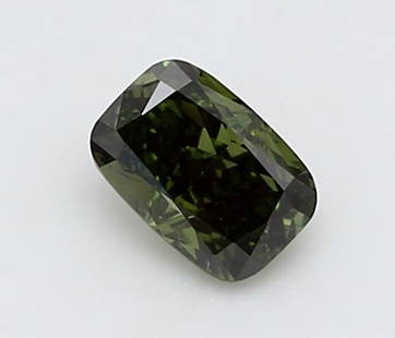 Loose Diamond - CUSHION MODIFIED 0.25ct Fancy Vivid Green VS1: Loose Diamond - CUSHION MODIFIED 0.25ct Fancy Vivid Green VS1 Source: This is a real non-mined Diamond that has been grown in a lab Shape: CUSHION MODIFIED Carats: 0.25 Color: Fancy Vivid Green Certif