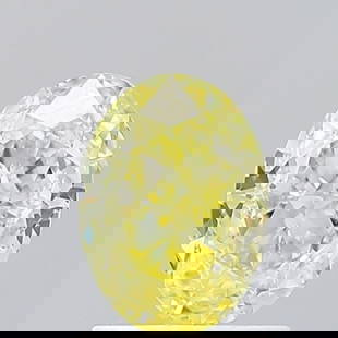 Loose Diamond - OVAL 1.36ct Fancy Vivid Yellow VS1: Loose Diamond - OVAL 1.36ct Fancy Vivid Yellow VS1 Source: This is a real non-mined Diamond that has been grown in a lab Shape: OVAL Carats: 1.36 Color: Fancy Vivid Yellow Certification: IGI Video:
