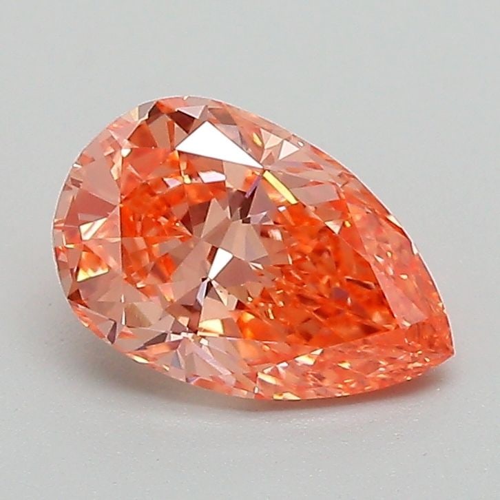 Loose Diamond - PEAR 1.11ct Fancy Vivid Pink Orange VVS2: Loose Diamond - PEAR 1.11ct Fancy Vivid Pink Orange VVS2 Source: This is a real non-mined Diamond that has been grown in a lab Shape: PEAR Carats: 1.11 Color: Fancy Vivid Pink Orange Certification: IG