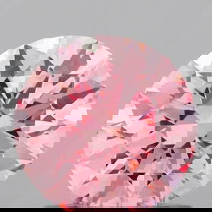 Ideal Loose Diamond - ROUND 0.93ct Fancy Vivid Pink VS1: Ideal Loose Diamond - ROUND 0.93ct Fancy Vivid Pink VS1 Source: This is a real non-mined Diamond that has been grown in a lab Shape: ROUND Carats: 0.93 Color: Fancy Vivid Pink Certification: IGI Video